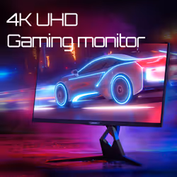 GIGABYTE AORUS FI32U 31,5” Monitor da Gioco Pro 4K - 3840 x 2160 (UHD), 144Hz, 1ms, 350 cd/m2, FreeSync Premium Pro, Display HDR400, HDMI 2.1, Displayport 1.4 - Vista aggiuntiva 7