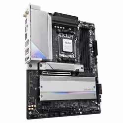 GIGABYTE B650 AERO G Scheda madre - Supporta CPU AMD Ryzen serie 9000, fino a 8000 MHz DDR5 (OC), 1xPCIe 5.0 + 2xPCIe 4.0 M.2, LAN 2,5 GbE, WIFI 6E, USB 3.2 Gen 2 - Vista aggiuntiva 4