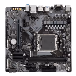 GIGABYTE B650M S2H Scheda madre - AMD Ryzen serie 9000, VRM a 5+2+2 fasi, fino a 6400 MHz DDR5 (OC), 1xPCIe 4.0 M.2, LAN GbE, USB 3.2 Gen 1 - Vista aggiuntiva 4
