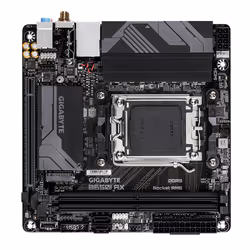 GIGABYTE B650I AX Scheda madre - AMD Ryzen serie 9000, VRM a 5+2+1 fasi, fino a 6400 MHz DDR5 (OC), 1xPCIe 4.0 M.2, LAN 2,5 GbE, WIFI 6E, USB 3.2 Gen 2 - Vista aggiuntiva 4
