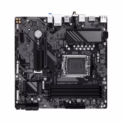 GIGABYTE B650M D3HP AX Scheda madre - AMD Ryzen serie 9000, VRM a 5+2+2 fasi, fino a 7600 MHz DDR5 (OC), 2xPCIe 4.0 M.2, LAN 2,5 GbE, WIFI 6E, USB 3.2 Gen 1 - Vista aggiuntiva 4