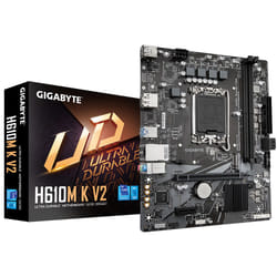 GIGABYTE H610M K V2 Scheda madre - CPU Intel Core 14ª generazione, fino a 5600 MHz DDR5, 1xPCIe 3.0 M.2, LAN 1GbE, USB 3.2 Gen 1