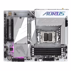 GIGABYTE B650E AORUS ELITE X AX ICE Scheda madre - AMD Ryzen serie 9000, VRM a 12+2+2 fasi, fino a 8000 MHz DDR5 (OC), 1xPCIe 5.0 + 2xPCIe 4.0 M.2, LAN 2,5 GbE, WIFI 6E, USB 3.2 Gen 2 - Vista aggiuntiva 5
