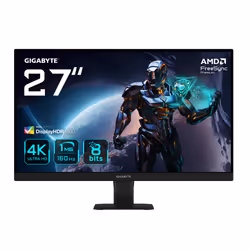 GIGABYTE GS27U 27" Monitor da gioco UHD - 3840 x 2160, 160Hz, 1ms, 350 cd/m², Display HDR400, HDMI 2.1, DisplayPort 1.4, 68,6 ...