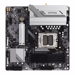 GIGABYTE B650M GAMING PLUS WIFI Scheda madre - CPU AMD Ryzen 9000, VRM a 5+2+2 fasi, fino a 8000 MHz DDR5, 2xPCIe 4.0 M.2, LAN 2.5GbE, WIFI 6E, USB 3.2 Gen 1 - Vista aggiuntiva 5