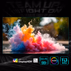 GIGABYTE MO32U 31,5" Monitor Gaming OLED 4K UHD - 3840 x 2160, 165Hz, 0.03ms, 250 cd/m², Display HDR True Black 400, HDMI 2.1, DisplayPort 1.4 - Vista aggiuntiva 7