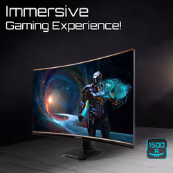 GIGABYTE GS27QCA 27" QHD Monitor Gaming Curvo – 2560 x 1440, 180Hz, 1ms, 250 cd/m², FreeSync, HDR Ready, HDMI 2.0, DisplayPort 1.4 - Vista aggiuntiva 7