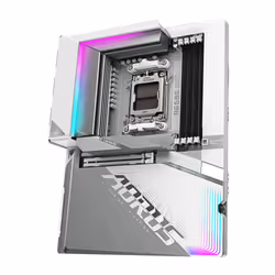 GIGABYTE B650E AORUS STEALTH ICE Scheda madre - AMD Ryzen serie 9000, VRM a 12+2+2 fasi, fino a 8000 MHz DDR5 (OC), 1xPCIe 5.0 + 2xPCIe 4.0 M.2, LAN 2,5 GbE, WIFI 7, USB 3.2 Gen 2x2 - Vista aggiuntiva 4