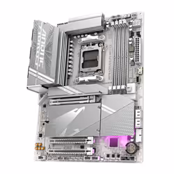 GIGABYTE X870 AORUS ELITE WIFI7 ICE Scheda Madre - Supporta CPU AMD Ryzen 9000, 16+2+2 fasi VRM digitale, fino a 8200MHz DDR5 (OC), 3xPCIe 5.0 + 1xPCIe 4.0, Wi-Fi 7, LAN 2.5GbE, USB 4 - Vista aggiuntiva 4