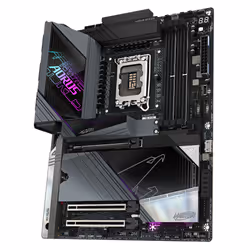 GIGABYTE Z890 AORUS MASTER Scheda Madre - Supporta CPU Intel Core Ultra (Serie 2), VRM a 18+1+2 fasi, fino a 9500MHz DDR5 (OC), 2xPCIe 5.0 + 3xPCIe 4.0, Wi-Fi 7, LAN 10GbE, Thunderbolt 4 - Vista aggiuntiva 4