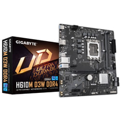GIGABYTE H610M D3W DDR4 Scheda madre - Supporta CPU Intel Core di 14a generazione, VRM a 5+1+1 fasi, fino a 3200 MHz DDR4, 1xPCIe 3.0 M.2, LAN 1 GbE, USB 3.2 Gen 1