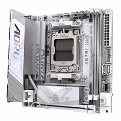 GIGABYTE X870I AORUS PRO ICE Scheda madre - Supporta CPU AMD Ryzen serie 9000, VRM a 8+2+1 fasi, fino a 8400 MHz DDR5 (OC), 1xPCIe 5.0 M.2 + 1xPCIe 4.0 M.2, WI-FI 7, LAN 2,5 GbE, USB 4 - Vista aggiuntiva 4
