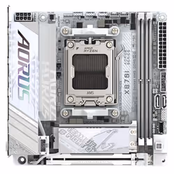 GIGABYTE X870I AORUS PRO ICE Scheda madre - Supporta CPU AMD Ryzen serie 9000, VRM a 8+2+1 fasi, fino a 8400 MHz DDR5 (OC), 1xPCIe 5.0 M.2 + 1xPCIe 4.0 M.2, WI-FI 7, LAN 2,5 GbE, USB 4 - Vista aggiuntiva 5