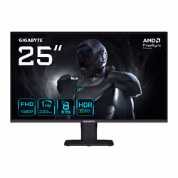 GIGABYTE GS25F2 Monitor Gaming 25" FHD - 1920 x 1080, 200Hz, 1ms, 300 cd/m², Display HDR 10, HDMI 2.0, DisplayPort 1.4, 62,2  ...
