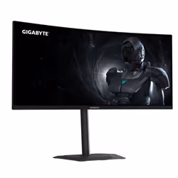 GIGABYTE GS34WQCA Monitor Gaming Curvo 34" WQHD – 3440 x 1440, 1500R, 120Hz, 1ms, 300 cd/m², FreeSync Premium, HDR Ready, HDMI 2.0, DisplayPort 1.4 - Vista aggiuntiva 3