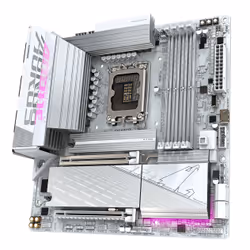 GIGABYTE B860M AORUS ELITE WF6E ICE Scheda madre - CPU Intel Core Ultra, VRM a 12+1+2+1 fasi, fino a 9200MHz DDR5, 1xPCIe 5.0 + 2xPCIe 4.0 M.2, LAN 2,5 GbE, WIFI 6E, USB 4 - Vista aggiuntiva 4