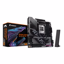 GIGABYTE B840M AORUS ELITE WIFI6E Scheda Madre – CPU AMD Ryzen 9000, VRM a 10+2+2 fasi, fino a 8200 MHz DDR5 (O.C.), 2 x M.2 ...