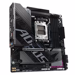 GIGABYTE B840M AORUS ELITE WIFI6E Scheda Madre – CPU AMD Ryzen 9000, VRM a 10+2+2 fasi, fino a 8200 MHz DDR5 (O.C.), 2 x M.2 PCIe 4.0, Wi-Fi 6E, LAN 2.5 GbE, USB 3.2 Gen 2