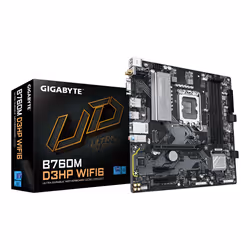 GIGABYTE B760M D3HP WIFI6 Scheda madre - Compatibile con CPU Intel Core di 14ª generazione, VRM digitale a 4+1+1 fasi, fino a ...