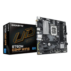 GIGABYTE B760M D3HP WIFI6 Scheda madre - Compatibile con CPU Intel Core di 14ª generazione, VRM digitale a 4+1+1 fasi, fino a 5600 MHz DDR5, 2x M.2 PCIe 4.0, Wi-Fi 6, LAN GbE, USB 3.2 Gen 1