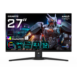 GIGABYTE AORUS FO27Q5P Monitor da gaming OLED QHD – 2560 x 1440, 500 Hz, 0,03 ms, KVM, 300 cd/m², FreeSync Premium Pro, DisplayHDR True Black 500, HDMI 2.1