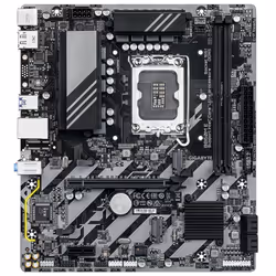 GIGABYTE B860M E Scheda Madre - CPU Intel Core Ultra Series, VRM a 4+1+2 fasi, fino a 8800MHz DDR5 (O.C), 2xPCIe 4.0 M.2, LAN 1GbE, USB 3.2 Gen 1 - Vista aggiuntiva 2
