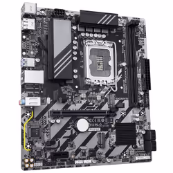 GIGABYTE B860M E Scheda Madre - CPU Intel Core Ultra Series, VRM a 4+1+2 fasi, fino a 8800MHz DDR5 (O.C), 2xPCIe 4.0 M.2, LAN 1GbE, USB 3.2 Gen 1 - Vista aggiuntiva 3