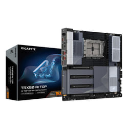 GIGABYTE TRX50 AI TOP-2B Scheda Madre – CPU AMD Ryzen Threadripper PRO 7000, VRM digitale a 16+8+4 fasi, fino a 5200 MHz DDR5, 4 x M.2 PCIe 5.0, Wi-Fi 7, LAN 10 GbE, USB 4