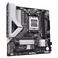 GIGABYTE B840M EAGLE WIFI6 Scheda Madre – CPU AMD Ryzen 9000, VRM a 5+2+2 fasi, fino a 7600 MHz DDR5 (O.C.), 1 x M.2 PCIe 4.0 + 1 x M.2 PCIe 3.0, Wi-Fi 6, LAN 2.5 GbE, USB 3.2 Gen 1 - Vista aggiuntiva 3