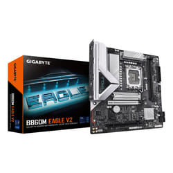 GIGABYTE B860M EAGLE V2 Scheda madre - CPU Intel Core Ultra Series, VRM a 6+1+2 fasi, fino a 9066 MHz DDR5, 1x M.2 PCIe 5.0 + 1x M.2 PCIe 4.0, LAN 2.5 GbE, USB 3.2 Gen 1