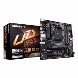 GIGABYTE B550M DS3H AC R2 Scheda madre - CPU AMD Ryzen 5000, VRM a 5+3 fasi, fino a 4733 MHz DDR4 (O.C.), 1x M.2 PCIe 4.0 + 1 ...
