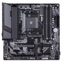 GIGABYTE B550M GAMING X WIFI6 Scheda madre - CPU AMD Ryzen 5000, VRM a 5+3 fasi, fino a 3200 MHz DDR4, 1x M.2 PCIe 4.0 + 1x M.2 PCIe 3.0, Wi-Fi 6, LAN 1 GbE, USB 3.2 Gen 1