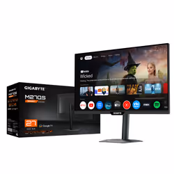 GIGABYTE M27QS Monitor Smart 27” 2K QHD - Google TV, Display wireless, 2560 x 1440, 180Hz, 1ms, 350 cd/m², FreeSync, Display HDR400, HDMI 2.0, DisplayPort 1.4 - Vista aggiuntiva 5