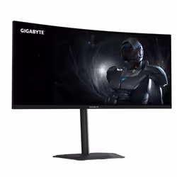 GIGABYTE G34WQC2 Monitor Gaming Curvo 34” WQHD - 3440 x 1440, 1500R, 200Hz, 1ms, 450 cd/m², AMD FreeSync Premium, DisplayHDR 400, HDMI 2.0, Displayport 1.4 - Vista aggiuntiva 3