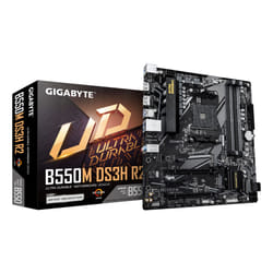 GIGABYTE B550M DS3H R2 Scheda madre - CPU AMD Ryzen 5000, VRM a 5+3 fasi, fino a 4733 MHz DDR4 (O.C.), 1x M.2 PCIe 4.0 + 1x M.2 PCIe 3.0, LAN 1 GbE, USB 3.2 Gen 1