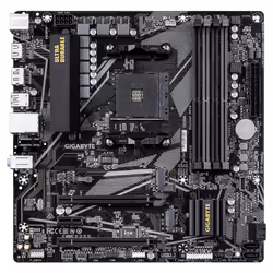 GIGABYTE B550M DS3H R2 Scheda madre - CPU AMD Ryzen 5000, VRM a 5+3 fasi, fino a 4733 MHz DDR4 (O.C.), 1x M.2 PCIe 4.0 + 1x M.2 PCIe 3.0, LAN 1 GbE, USB 3.2 Gen 1