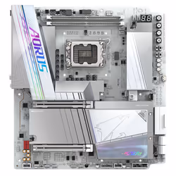 GIGABYTE Z890 AORUS TACHYON ICE Scheda Madre – CPU Intel Core Ultra (Serie 2), VRM a 18+1+2 fasi, fino a 9500 MHz DDR5 (O.C), 1 x PCIe 5.0 + 3 x PCIe 4.0, Wi-Fi 7, LAN 5 GbE, USB 3.2 Gen 2x2 - Vista aggiuntiva 2