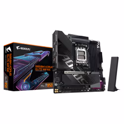 GIGABYTE B850M AORUS ELITE WIFI6E Scheda madre - CPU AMD Ryzen serie 9000, VRM digitale a 12+2+2 fasi, fino a 8200 MHz DDR5 ( ...
