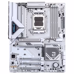 GIGABYTE B850 EAGLE WIFI7 ICE Scheda madre - CPU AMD Ryzen serie 9000, VRM digitale a 8+2+2 fasi, fino a 8200 MHz DDR5 (O.C.), 1x M.2 PCIe 5.0 + 2x M.2 PCIe 4.0, Wi-Fi 7, LAN 2.5 GbE, USB 3.2 Gen 2