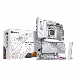 GIGABYTE X870E AORUS ELITE WIFI7 ICE Scheda madre - Supporta CPU AMD Ryzen 9000, VRM digitale a 16+2+2 fasi, fino a 8200 MHz ...