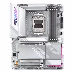 GIGABYTE X870E AORUS ELITE WIFI7 ICE Scheda madre - Supporta CPU AMD Ryzen 9000, VRM digitale a 16+2+2 fasi, fino a 8200 MHz DDR5 (O.C.), 3x PCIe 5.0 + 1x PCIe 4.0, Wi-Fi 7, LAN 2.5 GbE, USB 4