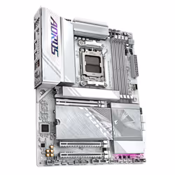 GIGABYTE X870E AORUS ELITE WIFI7 ICE Scheda madre - Supporta CPU AMD Ryzen 9000, VRM digitale a 16+2+2 fasi, fino a 8200 MHz DDR5 (O.C.), 3x PCIe 5.0 + 1x PCIe 4.0, Wi-Fi 7, LAN 2.5 GbE, USB 4