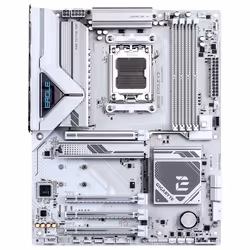 GIGABYTE B850 EAGLE ICE Scheda Madre – CPU AMD Ryzen serie 9000, VRM digitale a 8+2+2 fasi, fino a 8200 MHz DDR5 (O.C), 1 x M.2 PCIe 5.0 + 2 x M.2 PCIe 4.0, LAN 2.5 GbE, USB 3.2 Gen 2