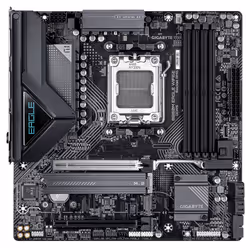 GIGABYTE B850M EAGLE WIFI6E Scheda Madre - CPU AMD Ryzen Serie 9000, VRM digitale 8+2+2 fasi, fino a 8200MHz DDR5 (OC), 1xPCIe 5.0 + 1xPCIe 4.0 M.2, Wi-Fi 6E, LAN 2.5GbE, USB 3.2 Gen 2 - Vista aggiuntiva 2