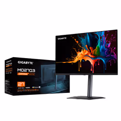 GIGABYTE MO27Q3 Monitor Gaming OLED 27” QHD - 2560 x 1440, 360Hz, 0.03ms, 250 cd/m², G-Sync Compatibile, FreeSync Premium Pro, Display HDR True Black 400, HDMI 2.1, DisplayPort 1.4 - Vista aggiuntiva 5