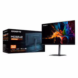 GIGABYTE MO32U2 Monitor Gaming OLED 32” 4K UHD - 3840 x 2160, 240Hz, 0.03ms, 250 cd/m², G-Sync Compatibile, FreeSync Premium Pro, Display HDR True Black 400, HDMI 2.1, DisplayPort 1.4 - Vista aggiuntiva 5
