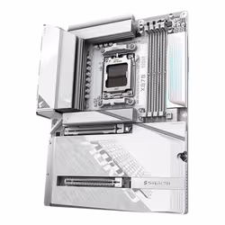 GIGABYTE X870 AORUS STEALTH ICE Scheda Madre – Supporta CPU AMD Ryzen 9000, VRM digitale a 16+2+2 fasi, fino a 8200 MHz DDR5 (OC), 2 x PCIe 5.0 + 2 x PCIe 4.0, Wi-Fi 7, LAN 5 GbE, USB 4 - Vista aggiuntiva 5