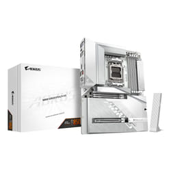 GIGABYTE B850 AORUS STEALTH ICE Scheda Madre – CPU AMD Ryzen serie 9000, VRM digitale a 14+2+2 fasi, fino a 8200 MHz DDR5 (OC), 2 x M.2 PCIe 5.0 + 2 x PCIe 4.0, Wi-Fi 7, LAN 5 GbE, USB 3.2 Gen 2