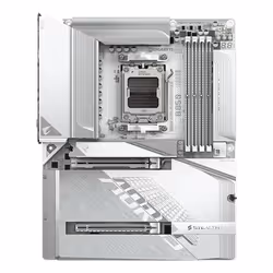 GIGABYTE B850 AORUS STEALTH ICE Scheda Madre – CPU AMD Ryzen serie 9000, VRM digitale a 14+2+2 fasi, fino a 8200 MHz DDR5 (OC), 2 x M.2 PCIe 5.0 + 2 x PCIe 4.0, Wi-Fi 7, LAN 5 GbE, USB 3.2 Gen 2