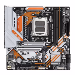 GIGABYTE B850M FORCE WIFI6E Scheda Madre – Supporta processori AMD Ryzen serie 9000, VRM digitale a 8+2+2 fasi, fino a 9600 MHz DDR5 (OC), 1 x M.2 PCIe 5.0 + 2 x M.2 PCIe 4.0, Wi-Fi 6E, LAN 2.5 GbE, USB 3.2 Gen 2 - Vista aggiuntiva 2